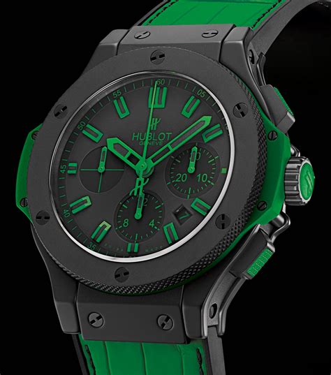 hublot all black green